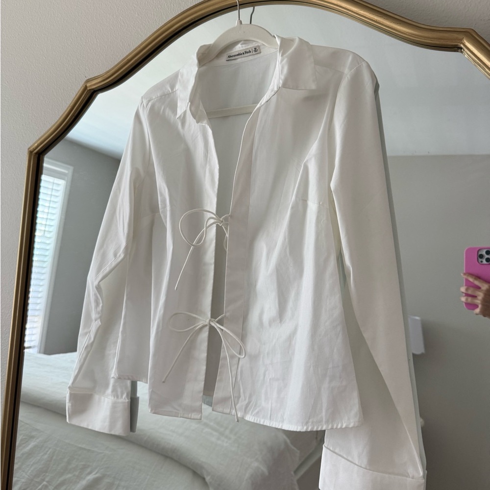Abercrombie Tie Blouse Top